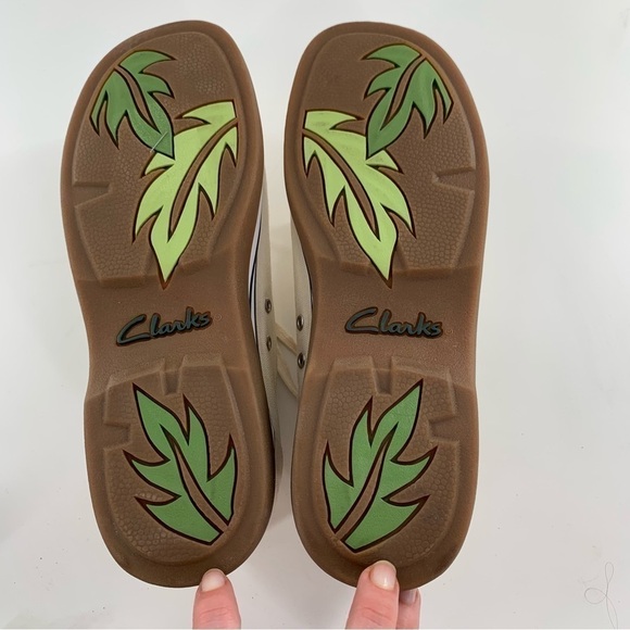 Clarks womens chunky sneakers size 7.5 canvas platforms 
Lace up retro - Picture 11 of 12